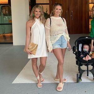 Show Me Your Mumu White Jasmine Mini Halter size small